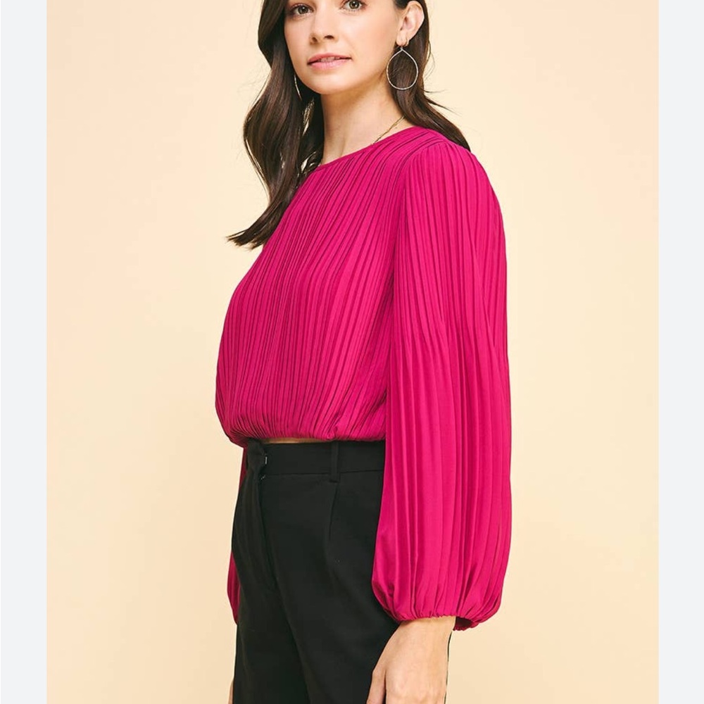 Trendy Boutique Fuchsia Blouse